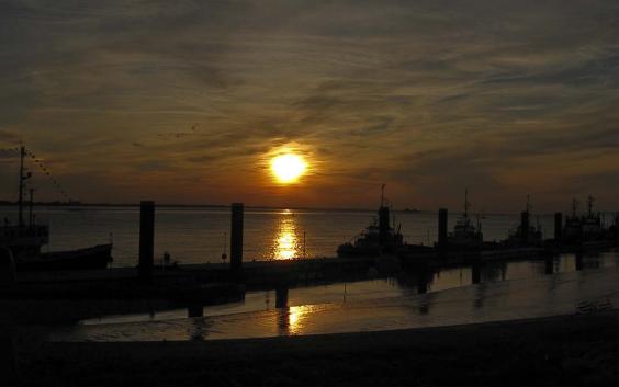 Die Unterweser in ihrer schönsten "Abendrobe"!