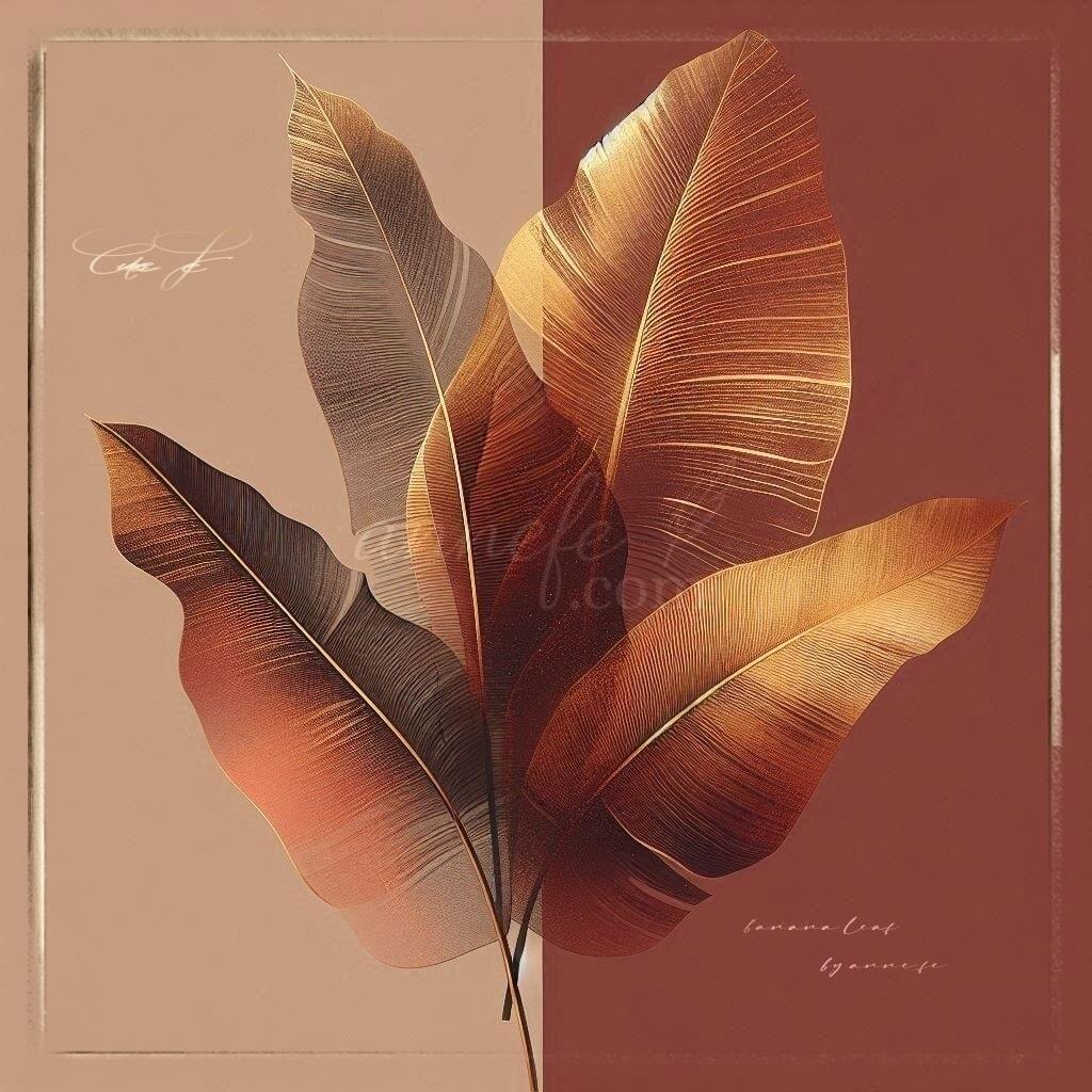 Banana leaves by anne fe