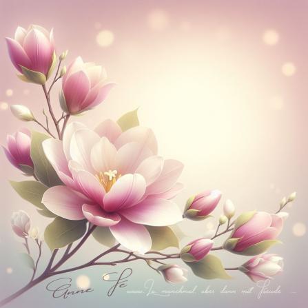 Die Magnolienblüte 