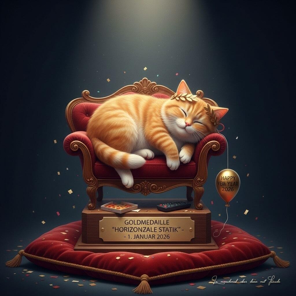 Goldmedaille für das erfolgreichste Nichtstun des Tages bekommt?