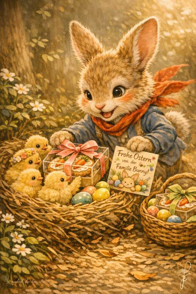 Max Bunny am Osternest