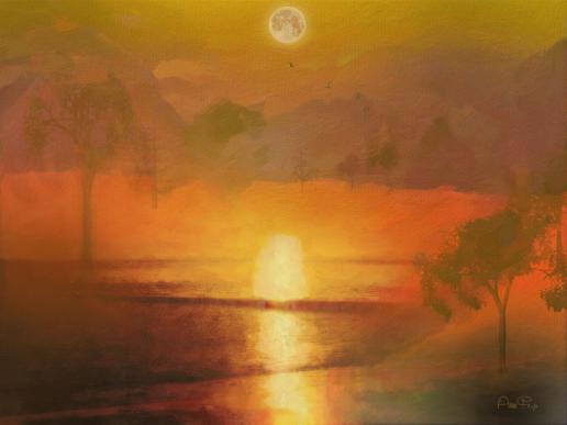 Night light - nach Bob Ross