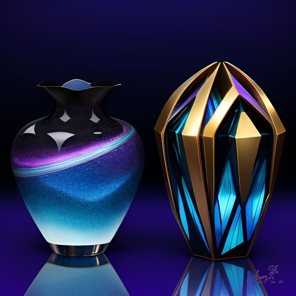 Amorphe Formen Violett 